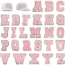 의류 셀프 수선패치 알파벳 진주 숫자 1 개 6.5cm 글자 패치 셔닐 알파벳 아이언 패치 반짝이 트림 대표팀 글자 파우치 화장품 가방 diy에 적합, [6] Green, [11] S1PC