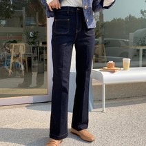 스타일난다 여자 사계절 스판 히든밴딩 앞포켓 생지 부츠컷 청바지 봄 간절기 핏이 예쁜 데님팬츠