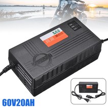 [해외]범용 1pc 60V 20AH 오토바이 배터리 충전기 6 LED 디스플레이 스쿠터