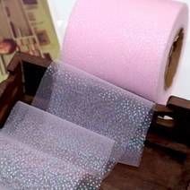 핸드메이드 DIY 머리핀 재료 리본 25 야드 60mm 현 색상 고밀도 Organza 얼룩 Hairbow Crafts 선물 꽃다발 포장 용품 재봉 액세서리, 연분홍