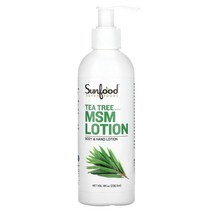 선푸드 Sunfood MSM 로션 티트리 236.6ml(8fl oz), 4개