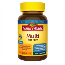 Nature Made 네이처메이드 남성 멀티비타민 종합비타민 종합미네랄 90정 1개
