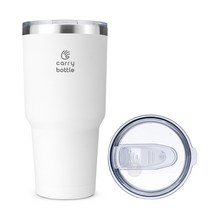 캐리보틀 보온 보냉 병 스텐 몬스터 텀블러 900ml 30oz캠핑 컵 빨대텀블러 커피 잔 물병 스텐컵 손잡이 텀블러, White(화이트)