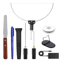 스티로폼절단기 자르기 칼 커터18W 3 in 1 Electric Styrofoam Cutter Cutting Machine Styro Foam Pen Por, 01 9pcs 3 in 1 EU Plug