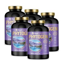 로얄캐네디언 파이토젠 린넨 석류 백수오 대두 추출불 60정 Royal Canadian Phytogen, 5개