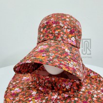 햇빛가리개 텃밭 농사 밭일 작업모자 똑딱이 스카프 여름 모자 엄마 할머니