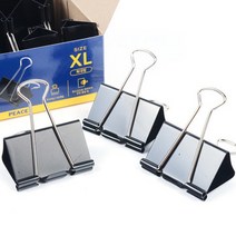 평화 더블클립 블랙 특대형 51mm 1갑(10개입)