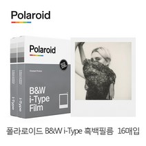 폴라로이드 B&W i-Type 흑백 필름 사은품 증정, 16매입
