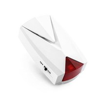 QWORK 정전 알람 118db 큰 사이렌 LED 조명 포함 110V ~ 220V 꺼짐/켜기 경고 [미국 직배송], 1 Pack