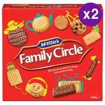 McVities Family Circle Assorted Biscuits 영국 맥비티 패밀리 서클 모듬 비스킷 620g 2팩