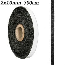 홤고난로 캠핑 가정용 31510mm 고밀도 유리 섬유 로프 나무 히터 도어 씰 안티, 10mm 3m