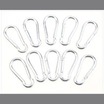 캠핑 카라반 스트링 강철비너 10개 세트/ 캠핑로프 다용도걸이 빨래건조 캠핑식기걸이 텐트줄걸이 거치대