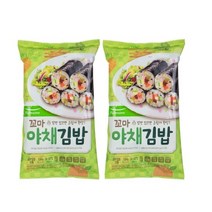 풀무원 꼬마 야채김밥 세트, 2개입, 124g