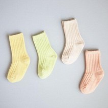 지앤 유아아동양말 도레미 p모히또 4족세트 남아여아공용 무배