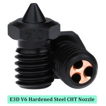 3D프린터부품 노즐 키트 Bambu Lab Ender 3 CR10 Kobra용 3D 프린터 V6 경화 강철 CHT 깍지 고유량 클론 E3D 2 개, 2.2 개 0.4mm - CHT V6 하드 스틸