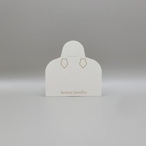 루이 악세사리택 목걸이택 100매, 아이보리(무광금박)