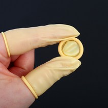 1봉50g 골무 사무용골무 라텍스골무 손가락골무 고탄성 핑거코트 황색 JY, 황색 1봉(50g)