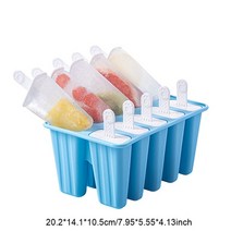 슬러쉬기계 얼음틀 얼음트레이 아이스크림 몰드 메이커 큐브 가정용 다이닝 바 용품, B 10 Holes Blue