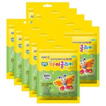 아모스 탱탱 아이 클레이 파우치 10p, 형광연두, 50g