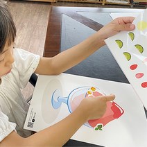 여름 음식 팥빙수 만들기 스티커 꾸미기 1인 수업교구 재활 미술교재 감성 EQ, 1개, 3. 딸기