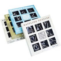 와이어퍼즐 고리 메탈 와이어 심심풀이 퀘스트, 24개 세트 +  9링크 체인