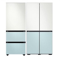 [삼성] 비스포크 냉장고 김치냉장고 세트 코타화이트 코타모닝블루 RF60B91C3K32WB