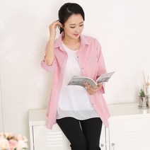 마담센스 스판찌 셔츠형 자켓 MO7660 미시옷 중년여성복 엄마옷