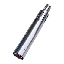 스토브 파이프 굴뚝 트윈 벽 파이프 두꺼운 내열 스트레이트 튜브 히터 설치가 용이 스토브 버너 연소 용 배기관, 은빛, 60cm, 스테인레스 스틸