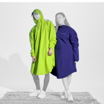 [Nabiplaza] 울프라운치 업사이클 레인 코트 남녀공용 6color (색상랜덤발송) / 우비 비옷 우의, L, 레드