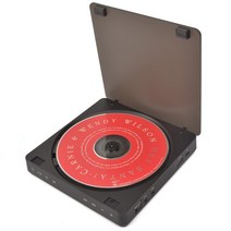 휴대용 CD 플레이어 범용 3.5mm usb hifi 디스크 학습 레트로 디스크 앨범 터치 제어 지원 mp3wma, 검은 색