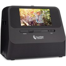 ClearClick QuickConvert 2.0 사진 슬라이드 및 네거티브 스캐너 - 4x6 사진 및 35mm 110 126 필름 스캔 - 컴퓨터 필요 없음 - 메가픽셀 2