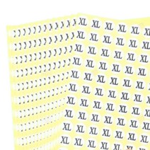 사이즈별 숫자 티셔츠 스티커 사이즈 가을 겨울 후드티 커플 프린팅자수, XXS