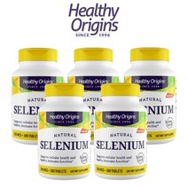 헬시오리진 Selenium 필수 미량 무기질 미네랄 비건 셀레늄 200MCG 180타블렛 5팩