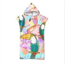 서핑 서프 해변 판초 후드 비치 바디 타월 타올 가운, 1개, 판초타올_A15