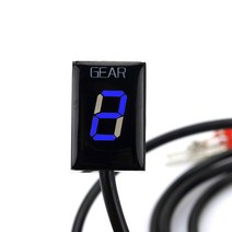 속도측정기 구속 스피드 오토바이 Ecu 다이렉트 마운트 1-6 스피드 기어 표시기 가와사키 ER6N Z1000SX Nin, 07 Blue