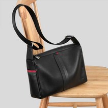 고급 숄더백 남성 가로 크로스 백