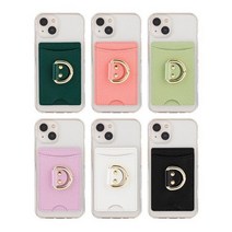 리얼핏 파스텔 컬러풀 고급D링 카드포켓수납 폰케이스, 본상품선택, 본상품선택