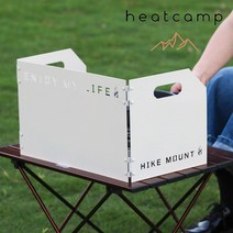 히트캠프 감성캠핑 가스버너바람막이, 블랙 M (42X25X25cm)