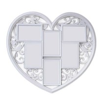 거실용 벽 장식 콜라주 액자 장식 6개의 4x6 디스플레이, 하얀색