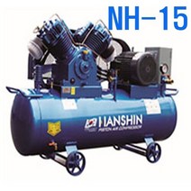 산업용한신 콤프레샤 피스톤콤프레샤 왕복동 15마력 NH-15 에어콤프레샤콤푸레샤, 단일/상품