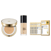 아이유 광고모델 신제품 차앤박 CNP 코스메틱 프로폴리스 앰플 쿠션 NO.21+파운데이션 NO.21+MASK 5 SHEETS