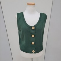 나인스텝 크롭단추조끼 N22NW2302