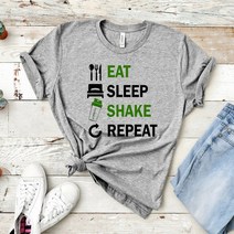 우정티셔츠 반팔 웃긴 티 Funny Herbalife t-shirt 먹다 수면 쉐이크
