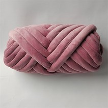 크리스탈 플리스 양모 코어-충전된 면사 손 뜨개실 바구니 담요 카펫 대형 DIY 핸드 니트 수공예, 한개옵션1, 07 Darkpink