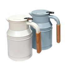 도시샤 모슈 테이블 핸디포트 보온물통 보냉물병 1000ml 아이보리/블루, 블루
