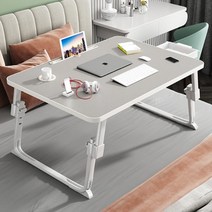 넓은 높이조절 좌식책상 테이블(70x48cm), 화이트