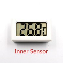 DIY 디지털 LCD 자동차 온도계 프로브 1M -50 ~ 110 섭씨 습도 온도 테스터 악기 습도계 고온계 조절기, White