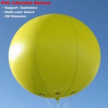 1.8M/2M PVC 광고 풍선 거 대 한 라운드 하늘 헬륨 Ballon Suppot 사용자 지정 크기 로고 멀티 컬러 옵션, blue_1.8M diameter