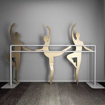 발레 바 개인용 요가 무용 필라테스 스트레칭봉 탄츠, 상세 페이지 참고, 블랙 싱글 레이어 150x60x75