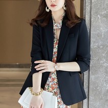 넷투넷코리아 여성 기본 정장 자켓 면접 점퍼 캐주얼 심플 아우터